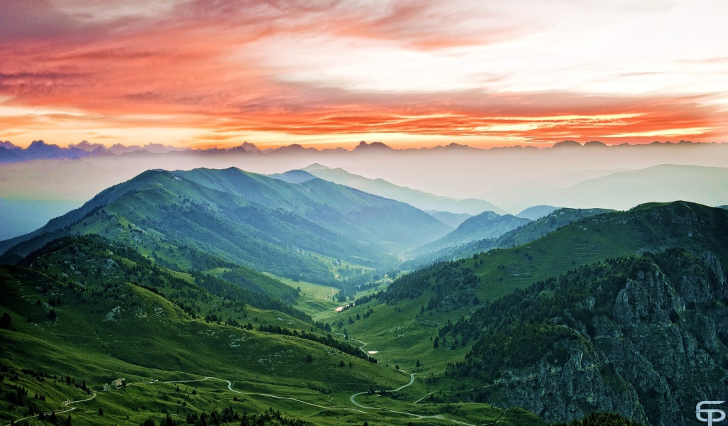 Горный пейзаж Италии