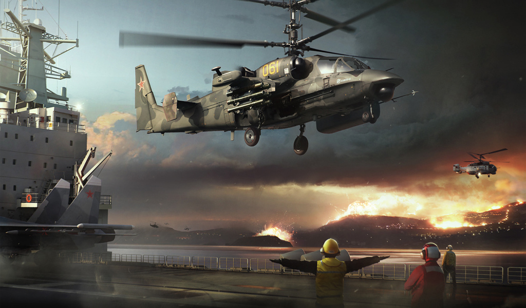 Российский боевой вертолет