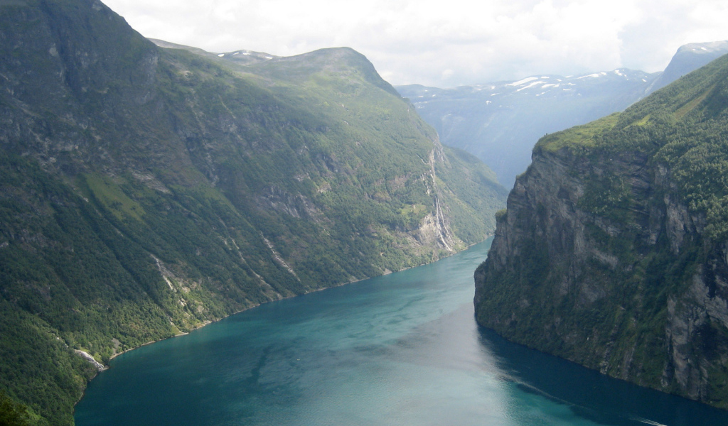 Река между гор