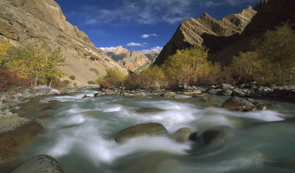 Быстрая горная река