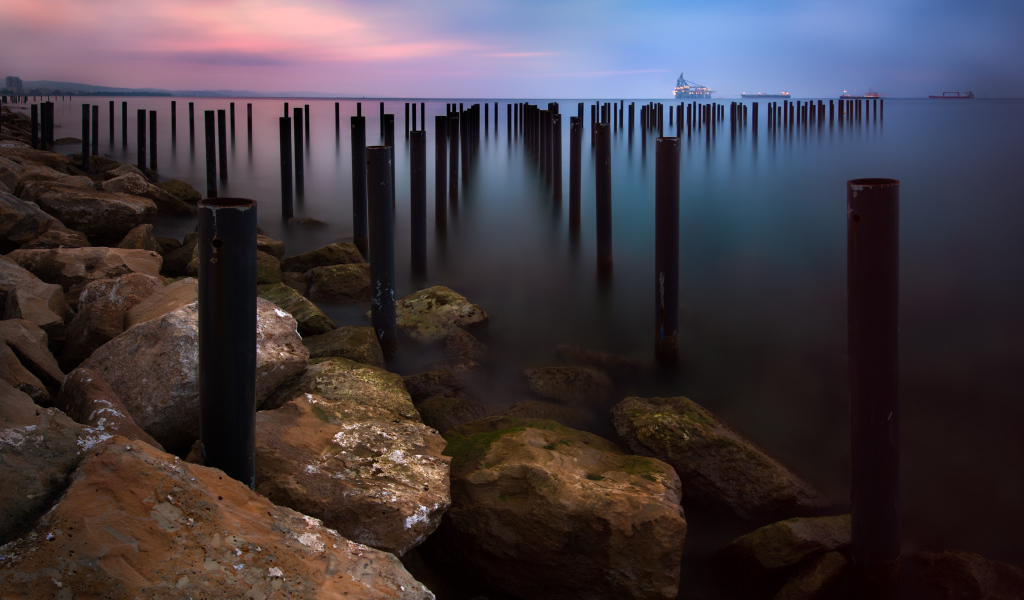 Море перед восходом солнца