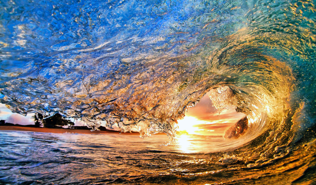 Солнце внутри волны