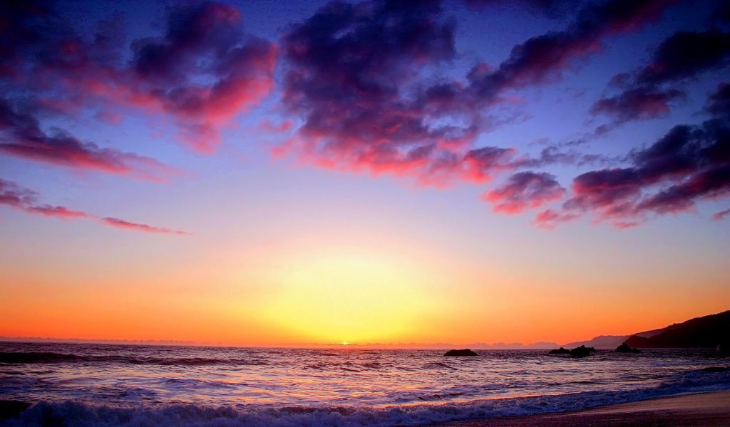 Красочные вечерние сумерки