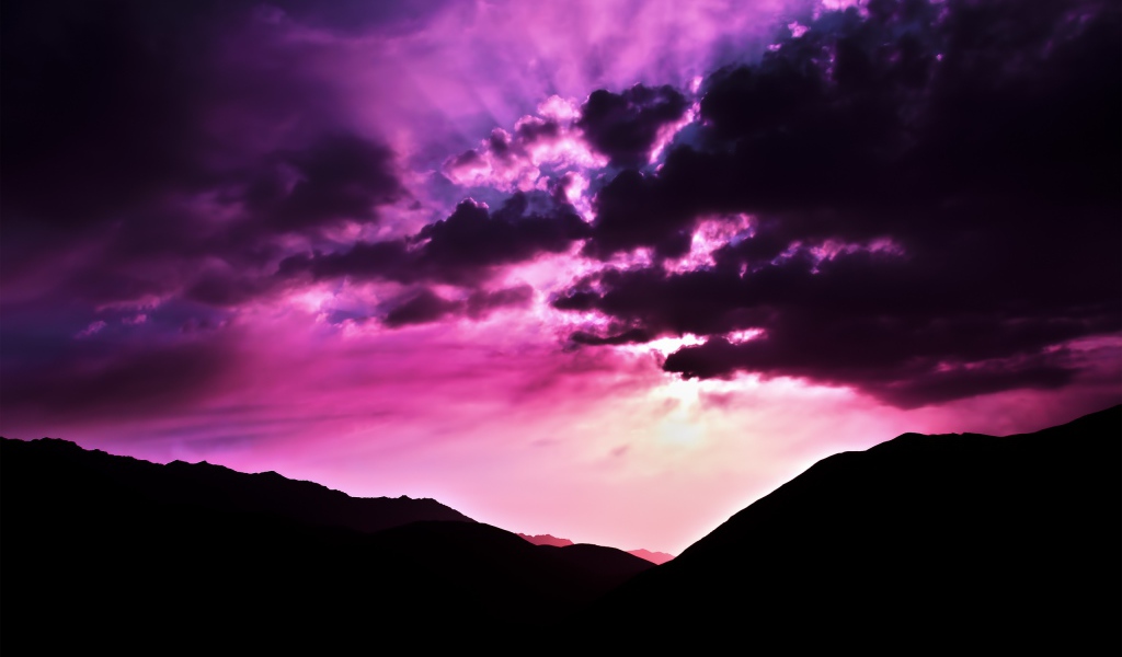 Фиолетовый закат