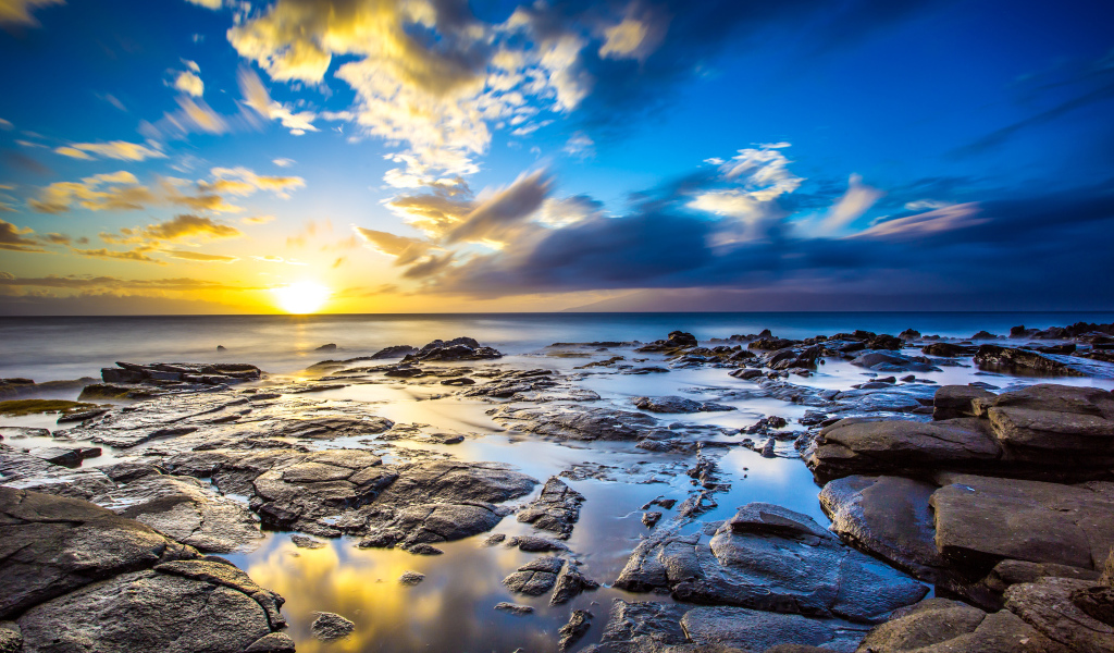 Закат на Гавайях