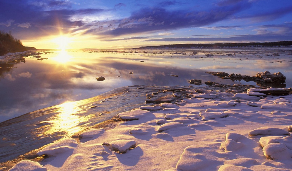 Закат на севере