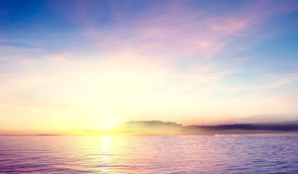 Закат на тропическом острове