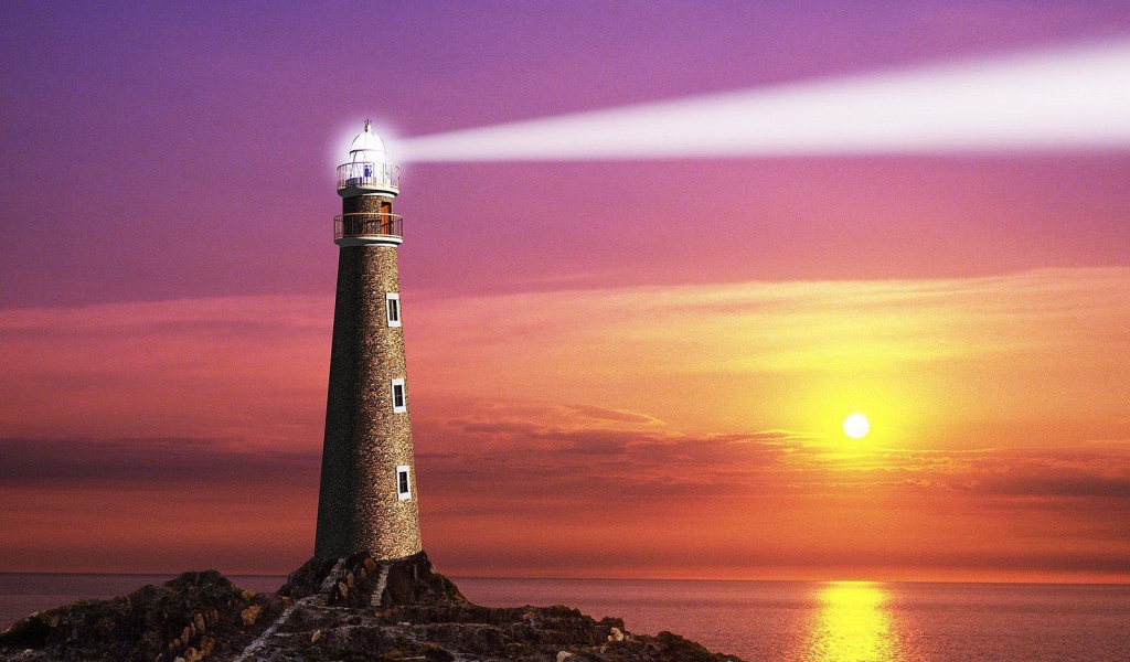 Луч света от маяка