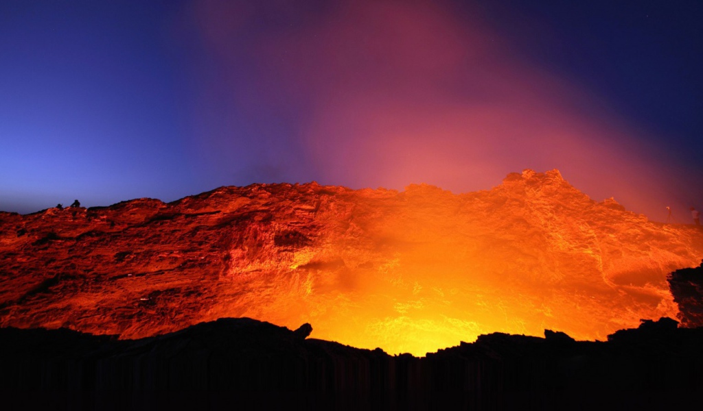 Огненное жерло вулкана