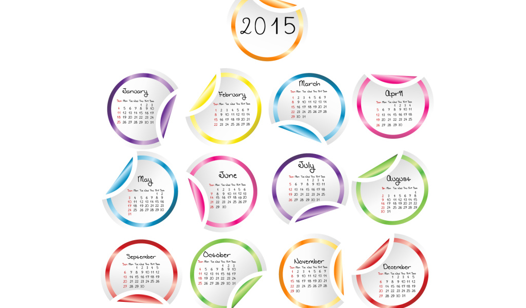 Календарь на Новый Год 2015