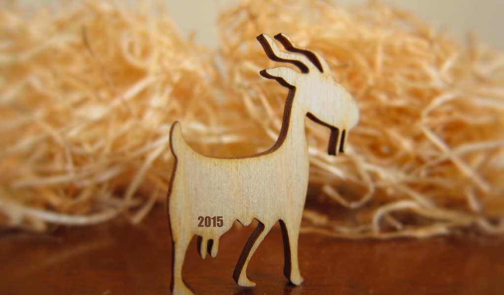 Деревянная коза на Новый Год
