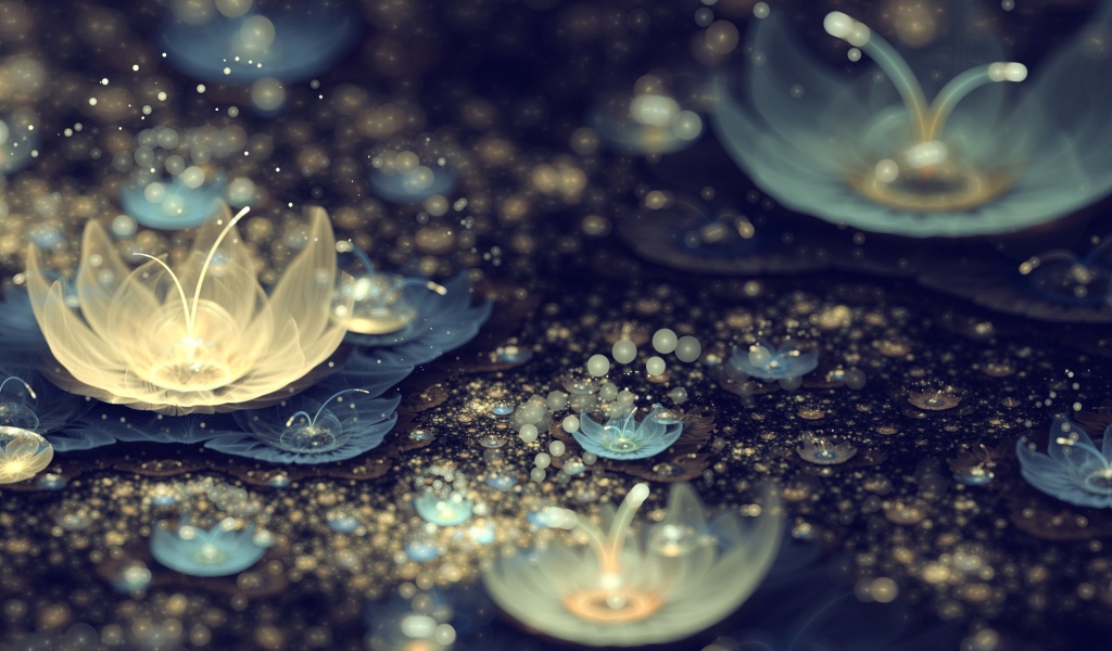 Абстрактные лилии