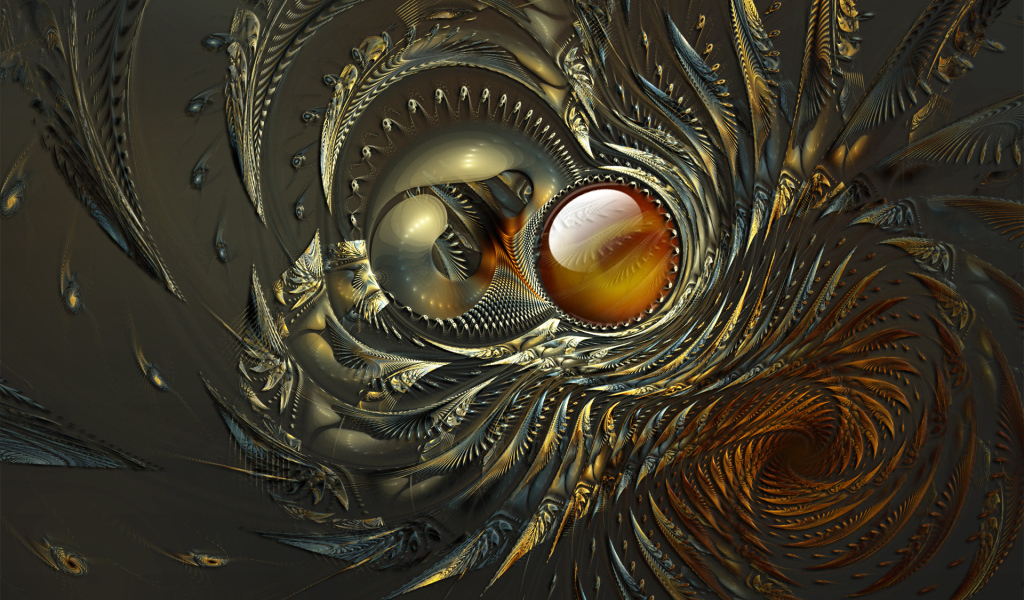 Абстрактные перья павлина