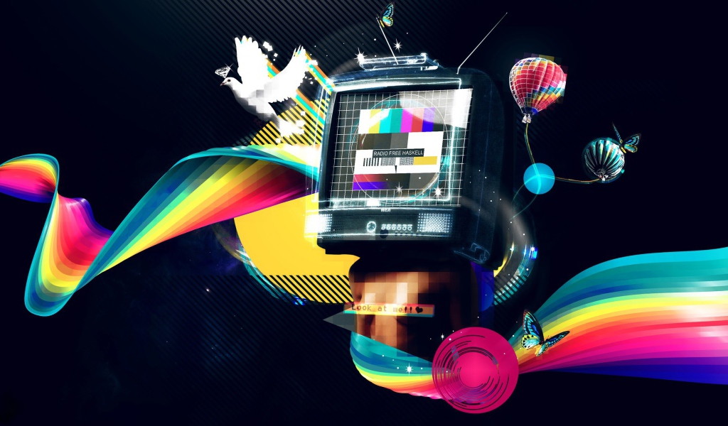 Абстракция с телевизором