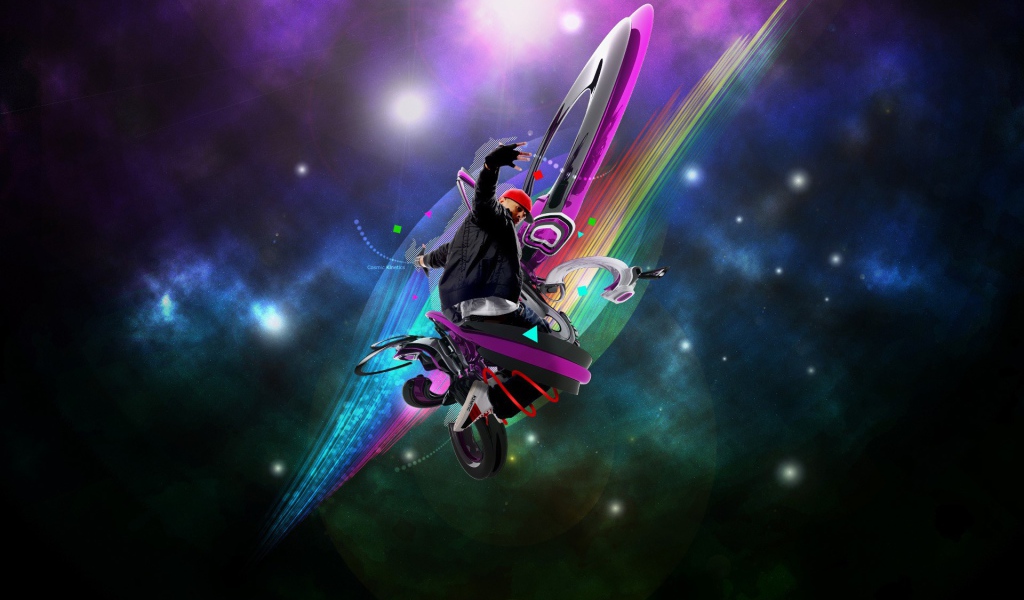 Абстракция с танцором