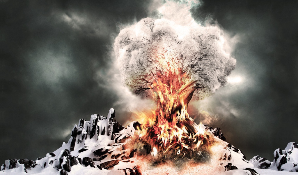 Горящее дерево