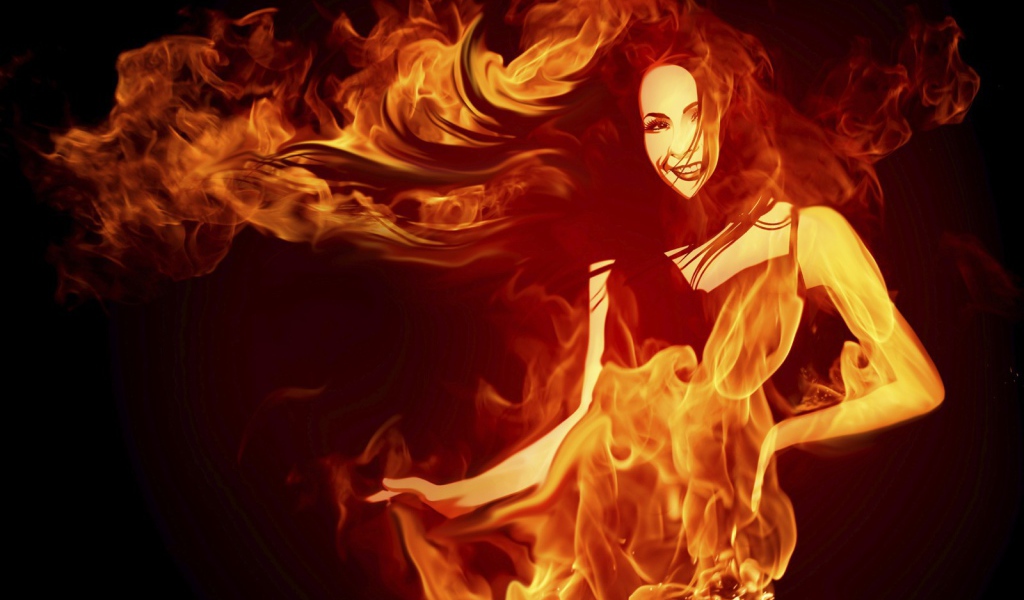 Огненная девушка