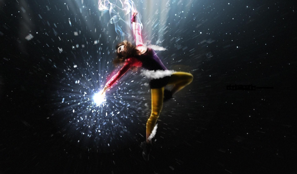 Девушка в полете