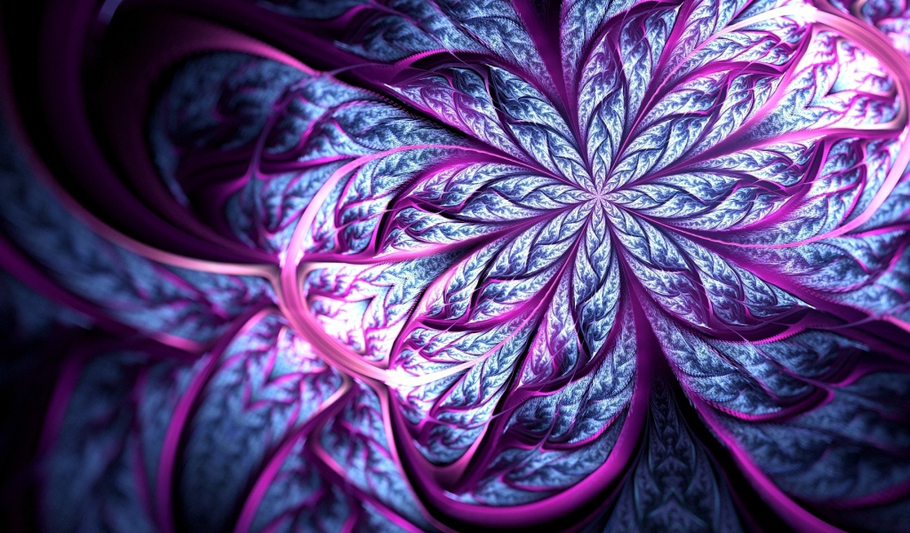 Сиреневый абстрактный цветок