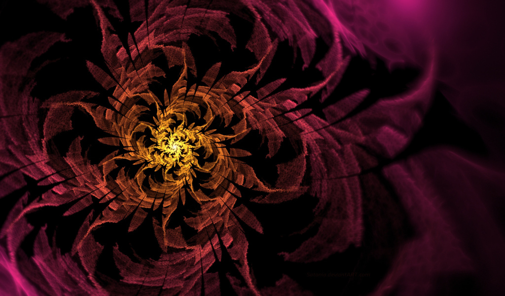 Спиральный цветок