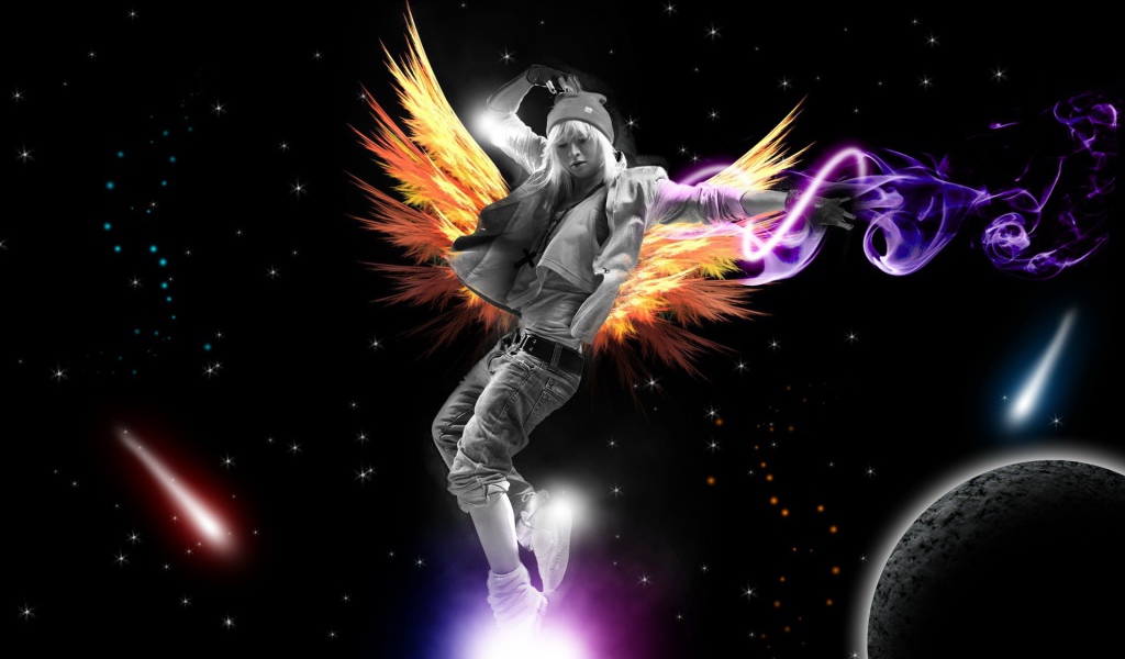 Девушка в космосе