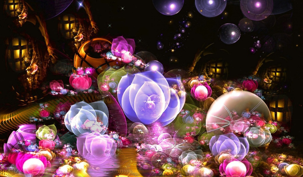 Абстракция с пузырями