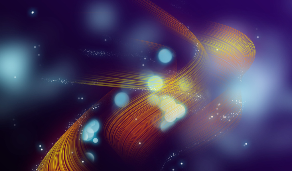 Волнистые линии на синем фоне