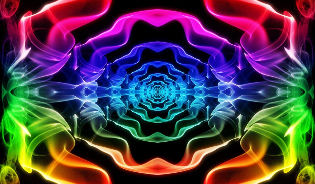 Абстрактный цветной тоннель