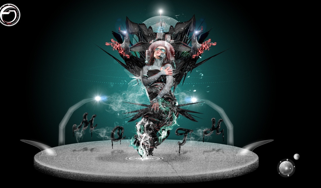 Абстракция с женщиной