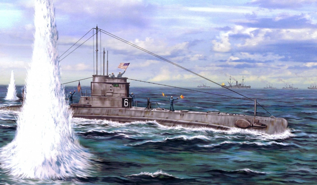 Взрыв у борта подводной лодки