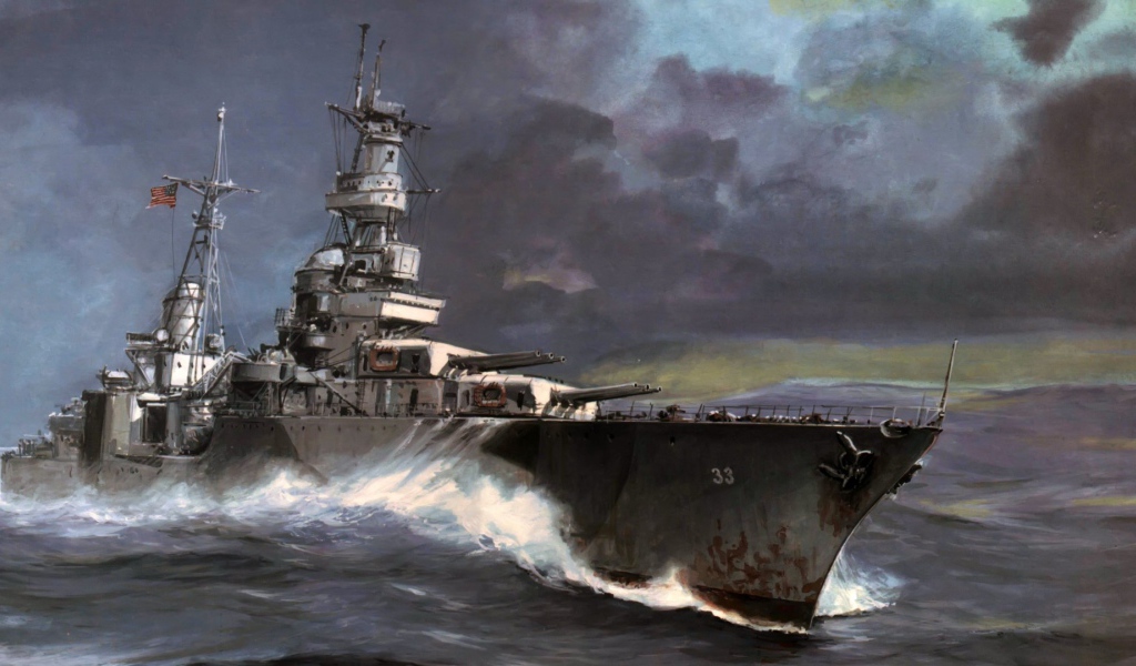 Американский боевой корабль