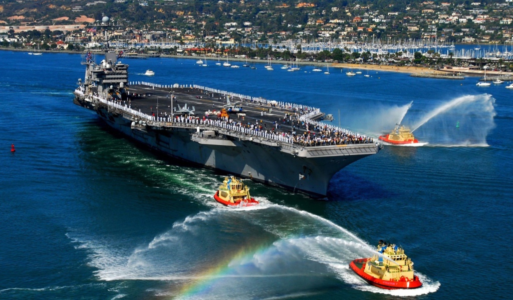 Авианосец на буксирах