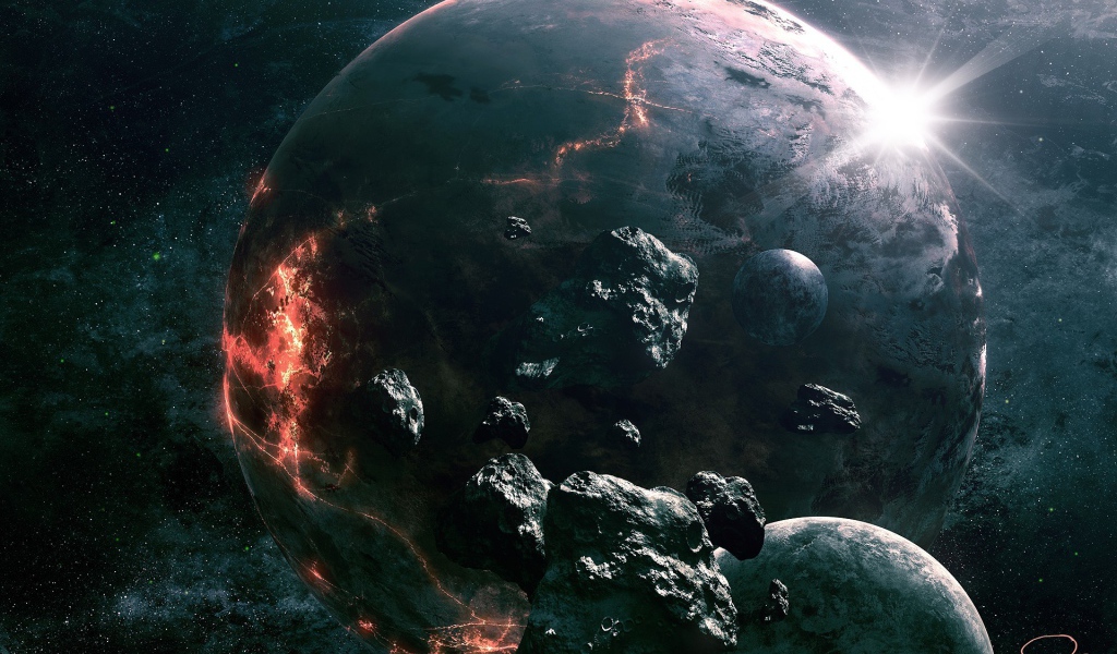 Трещины на планете