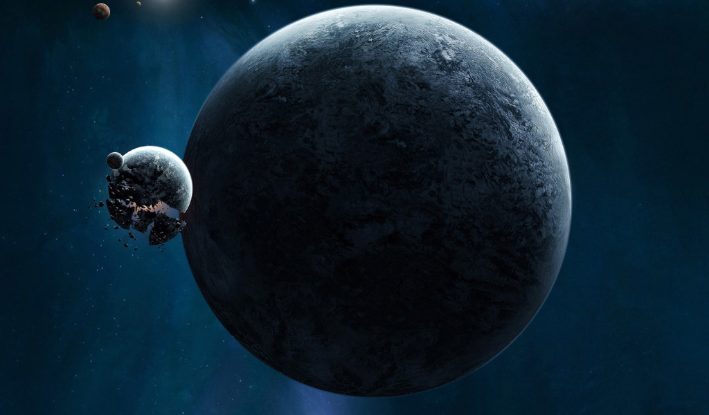 Взрыв спутника планеты