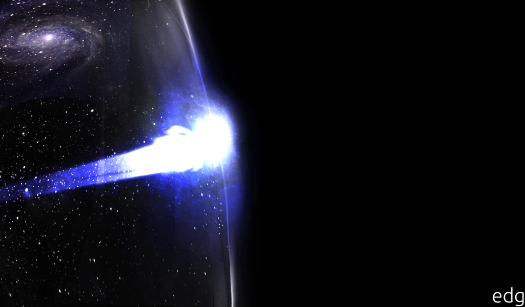 Полет кометы в космосе