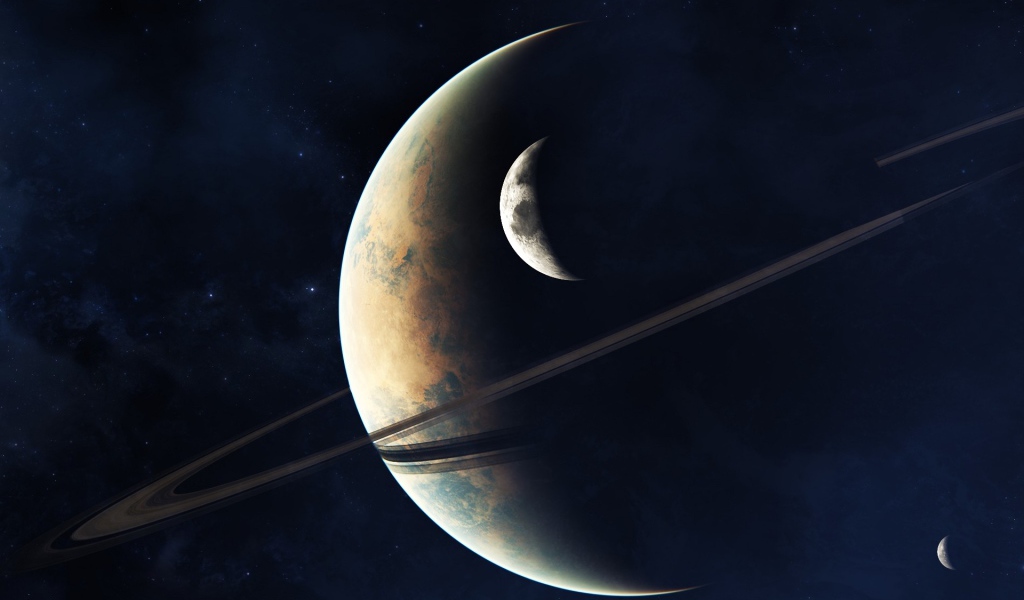 Гигантская планета со спутниками