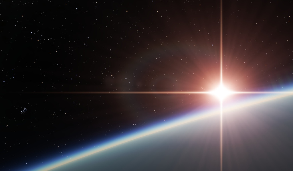 Свечение на чорном фоне