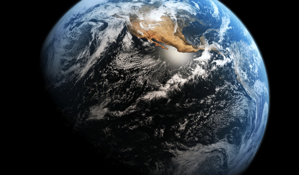 Планета Земля в космосе