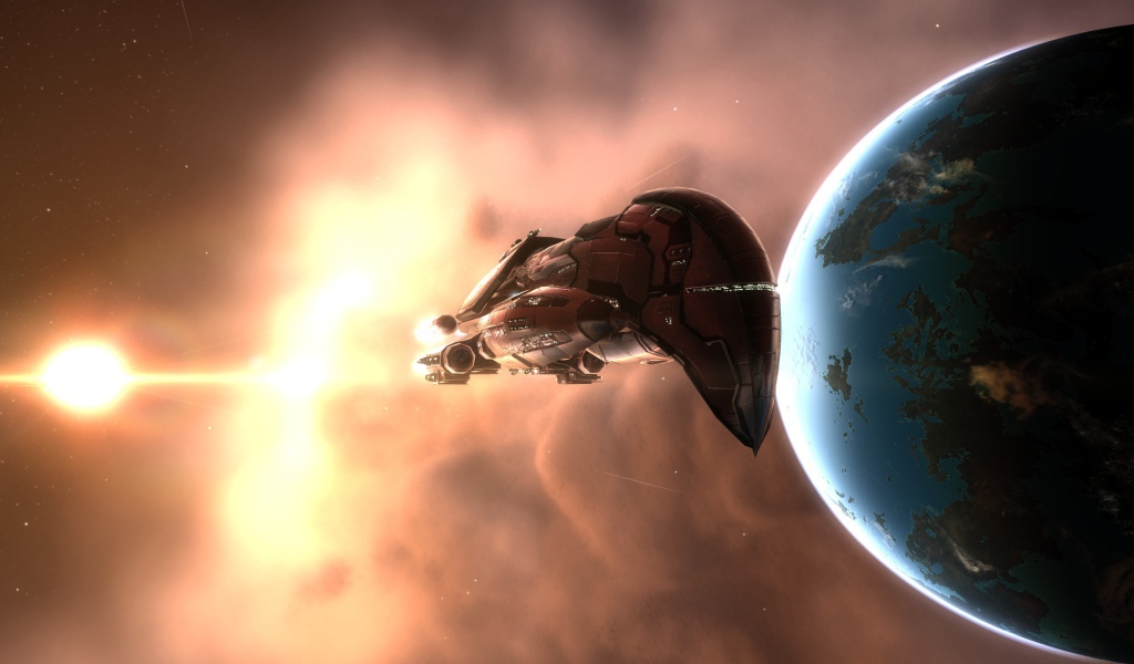 Инопланетный корабль у Земли