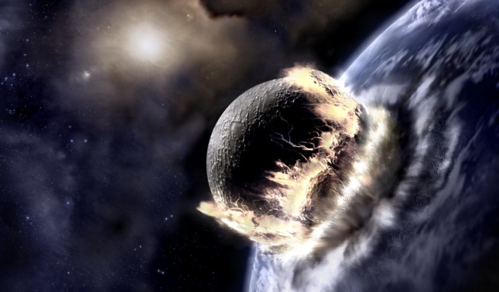 Столкновение двух планет