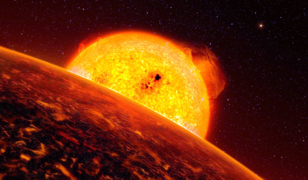 Планета близко от солнца