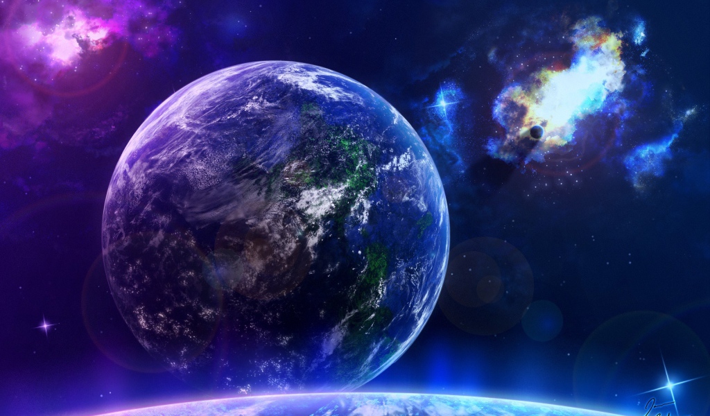 Вид на чужую планету