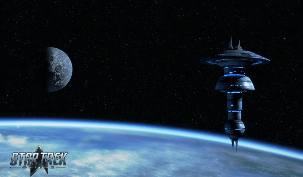 Космическая станция над планетой