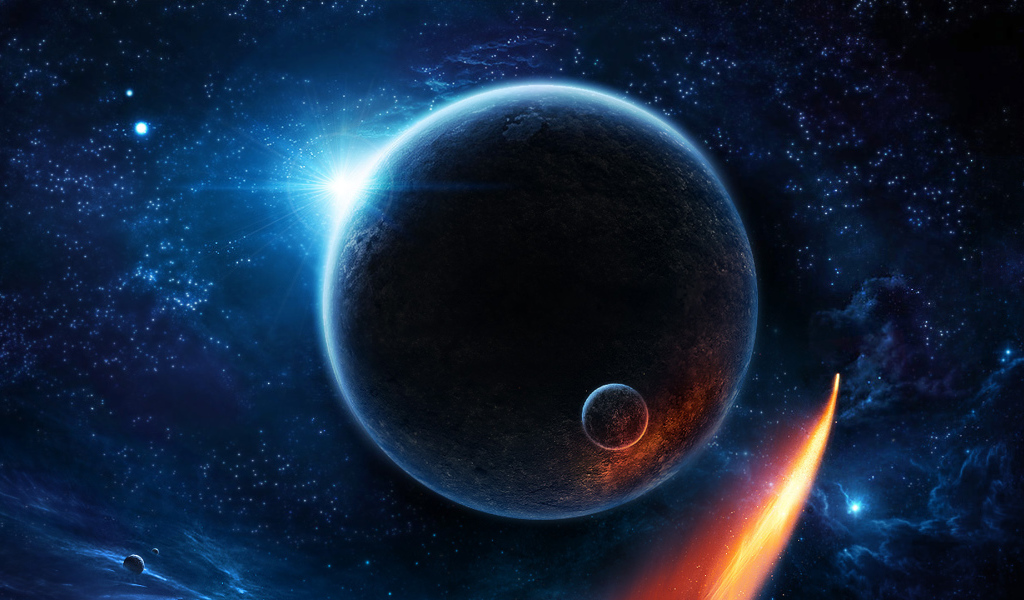 Планета со спутником