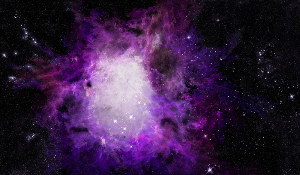 Сиреневая звездная туманность