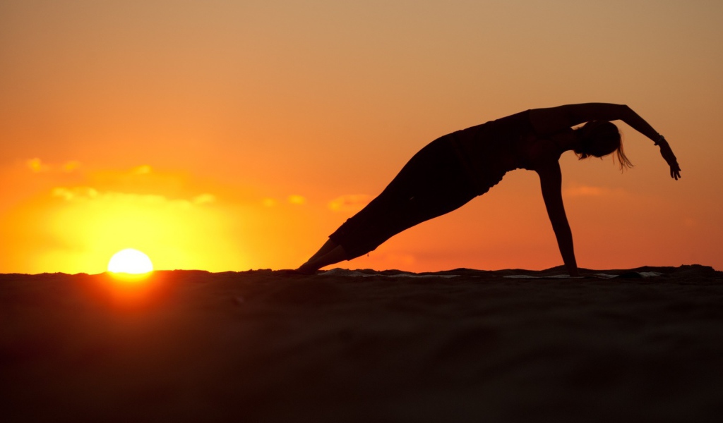 Фитнес на закате