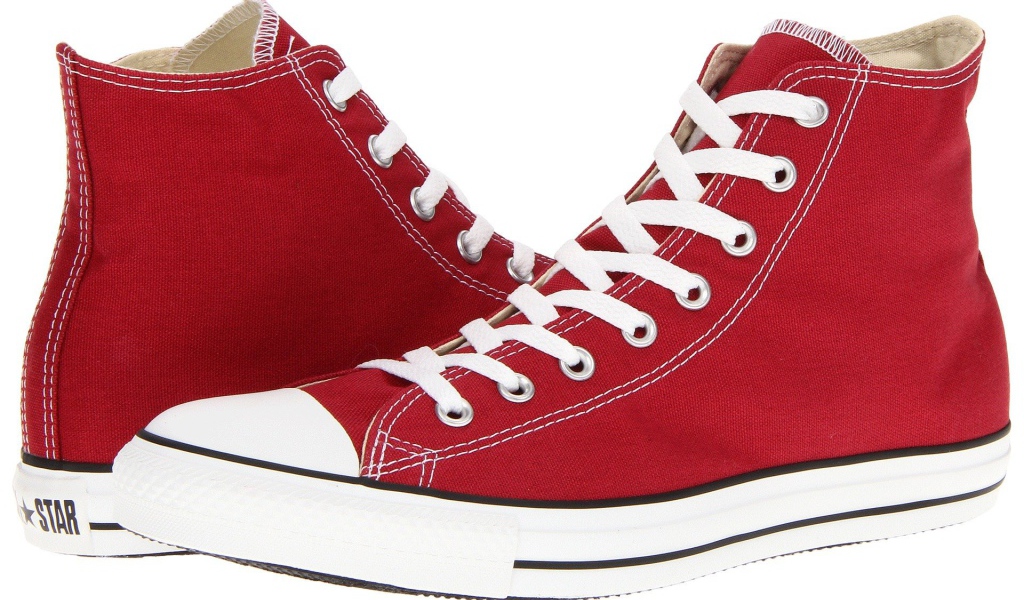 Стильные красные кеды