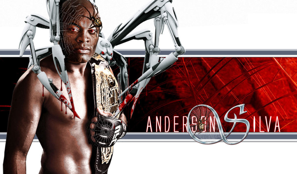 Известный UFC боец Андерсон Силва. Паук