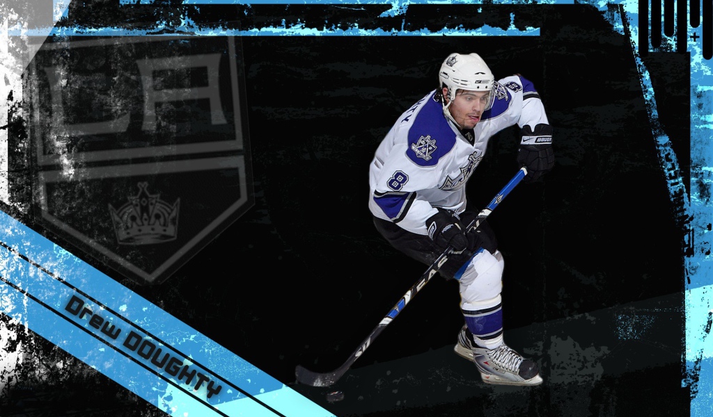 Дрю Даути на черном фоне