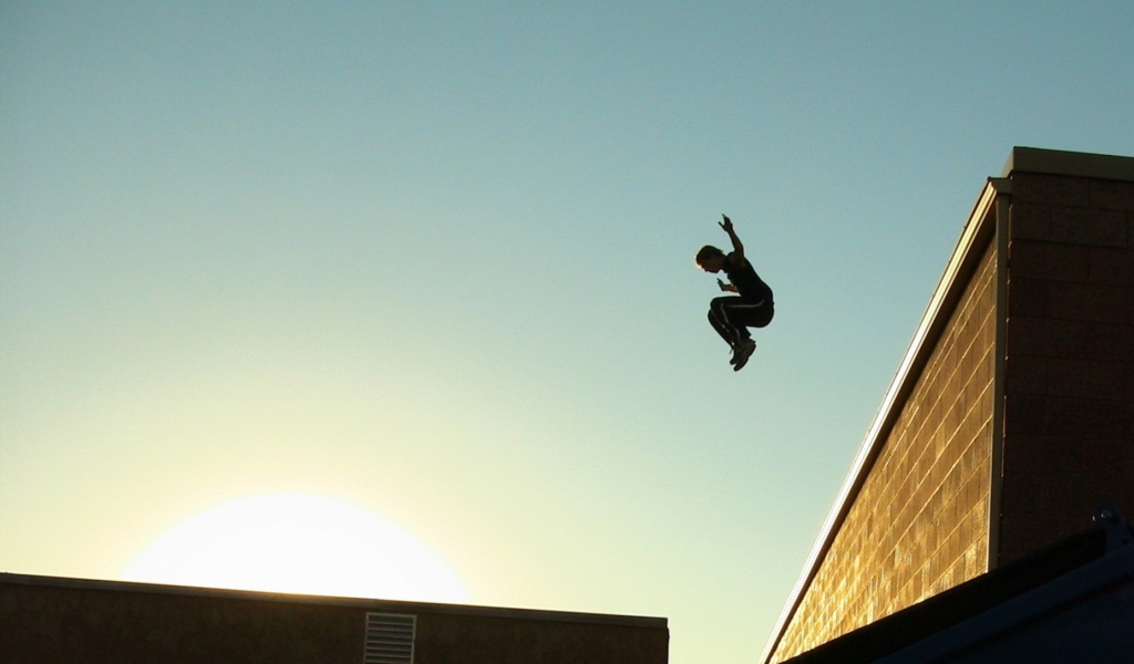 Прыжок в паркуре